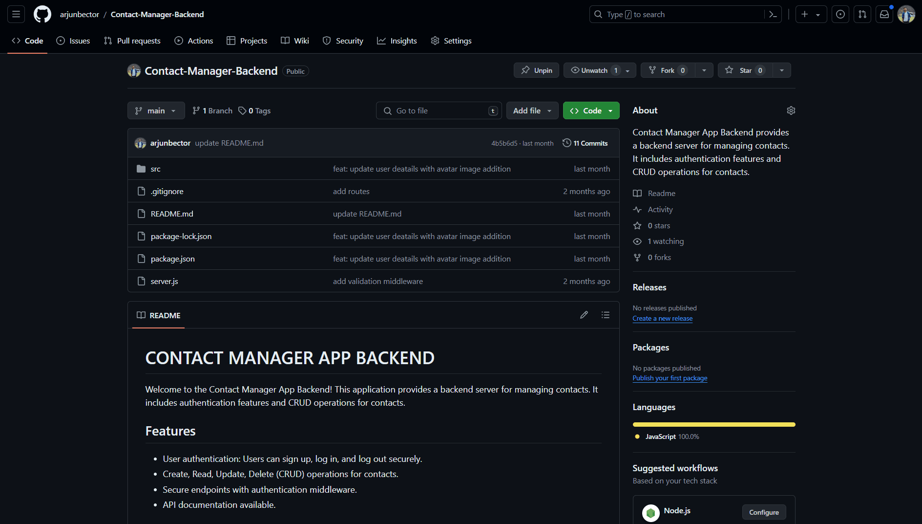 Contact Manager